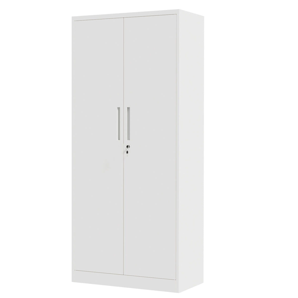 Locking Steel Garage Storage Cabinet with 4 Adjustable Shelves for workshop, garage, storage, or utility use