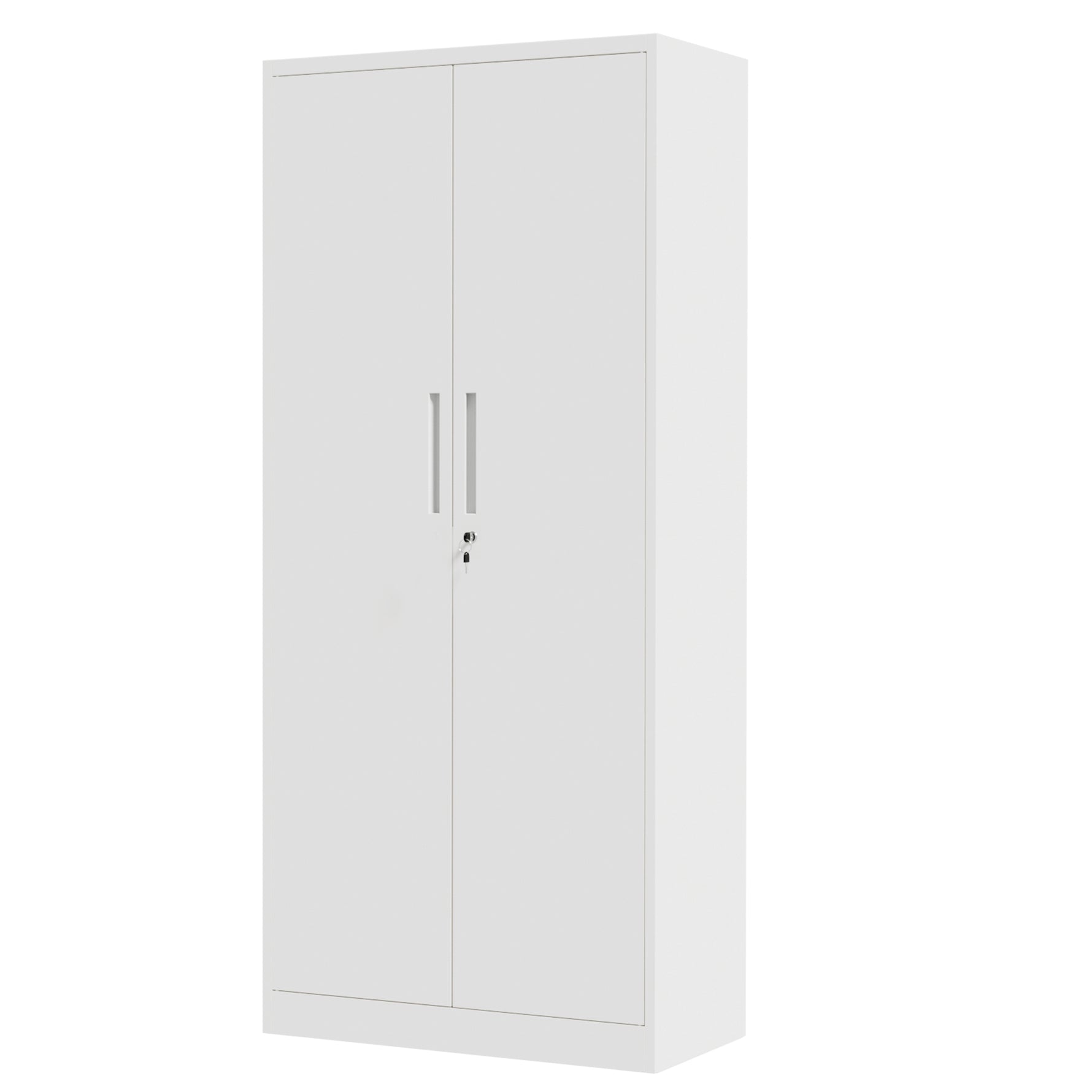 Locking Steel Garage Storage Cabinet with 4 Adjustable Shelves for workshop, garage, storage, or utility use