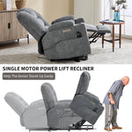 Large Dual-Motor Power Lift Heat & Massage Recliner detail image 8