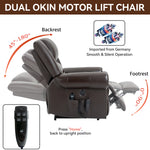 Dual-Motor Power Lift Heat & Massage Recliner detail image 13