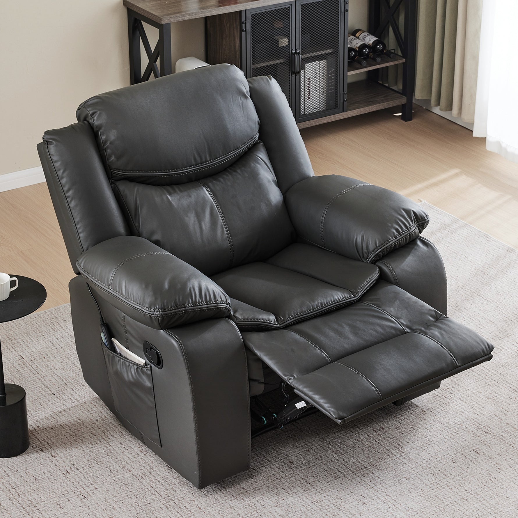 Air Leather Recliner Chair with Vibration and Heating detail image 21