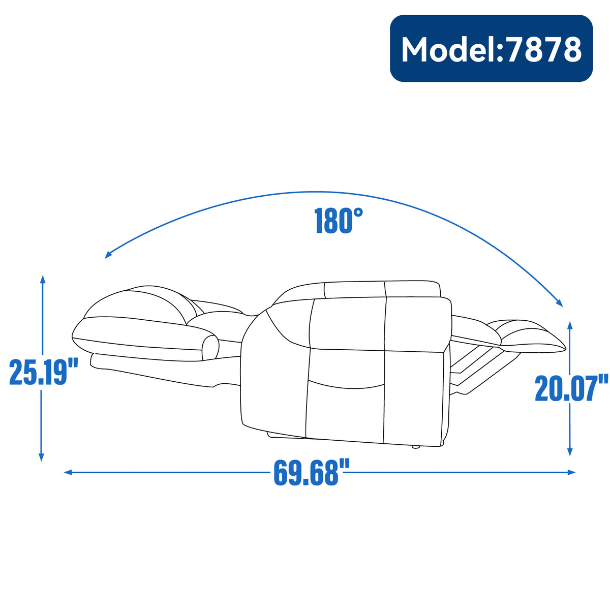 Large Dual-Motor Power Lift Heat & Massage Recliner detail image 105