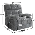 Dual-Motor Lift Recliner with Heat & Massage, 350 lb Capacity detail image 46