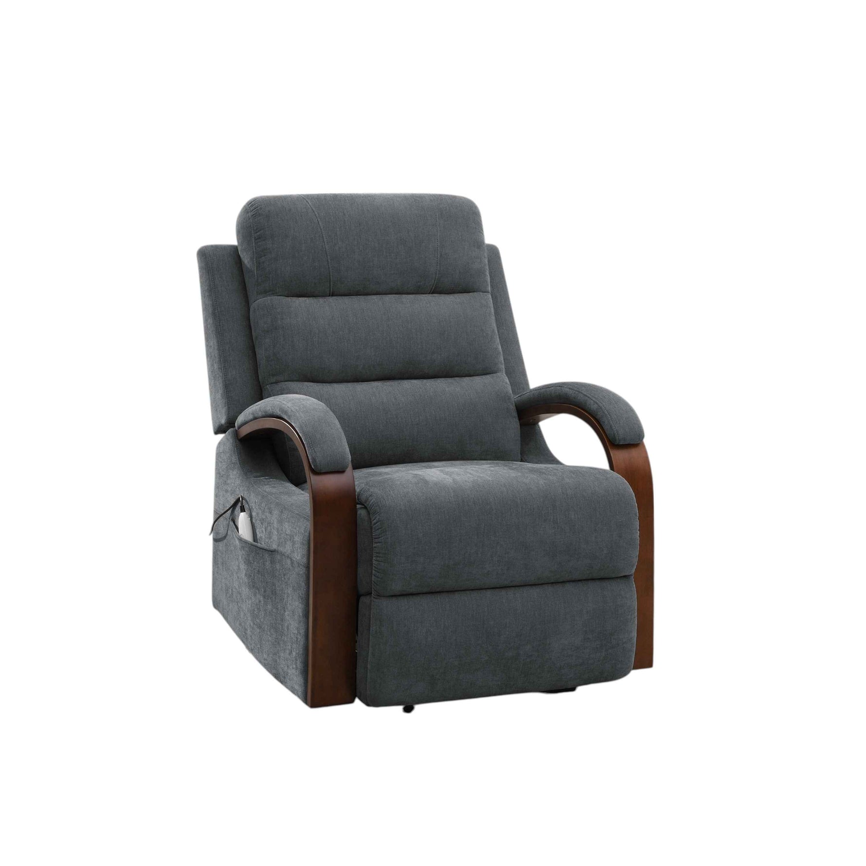Kayla Gray Chenille Power Recliner with Lift and Heating and Massage (Zero Gravity) product image