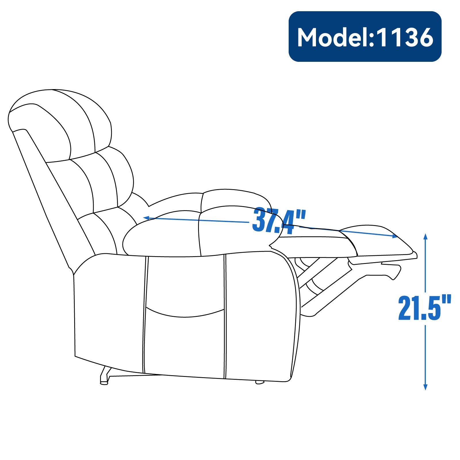 Chenille Power Lift Recliner detail image 36