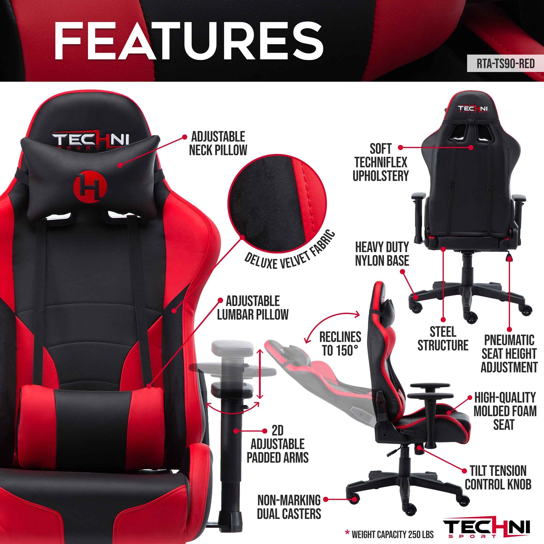 Techni Sport TS-90 Ergonomic Office Chair product image 3