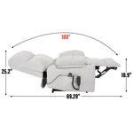 Chenille Dual-Motor Power Lift Recliner, 350 lb Capacity detail image 14