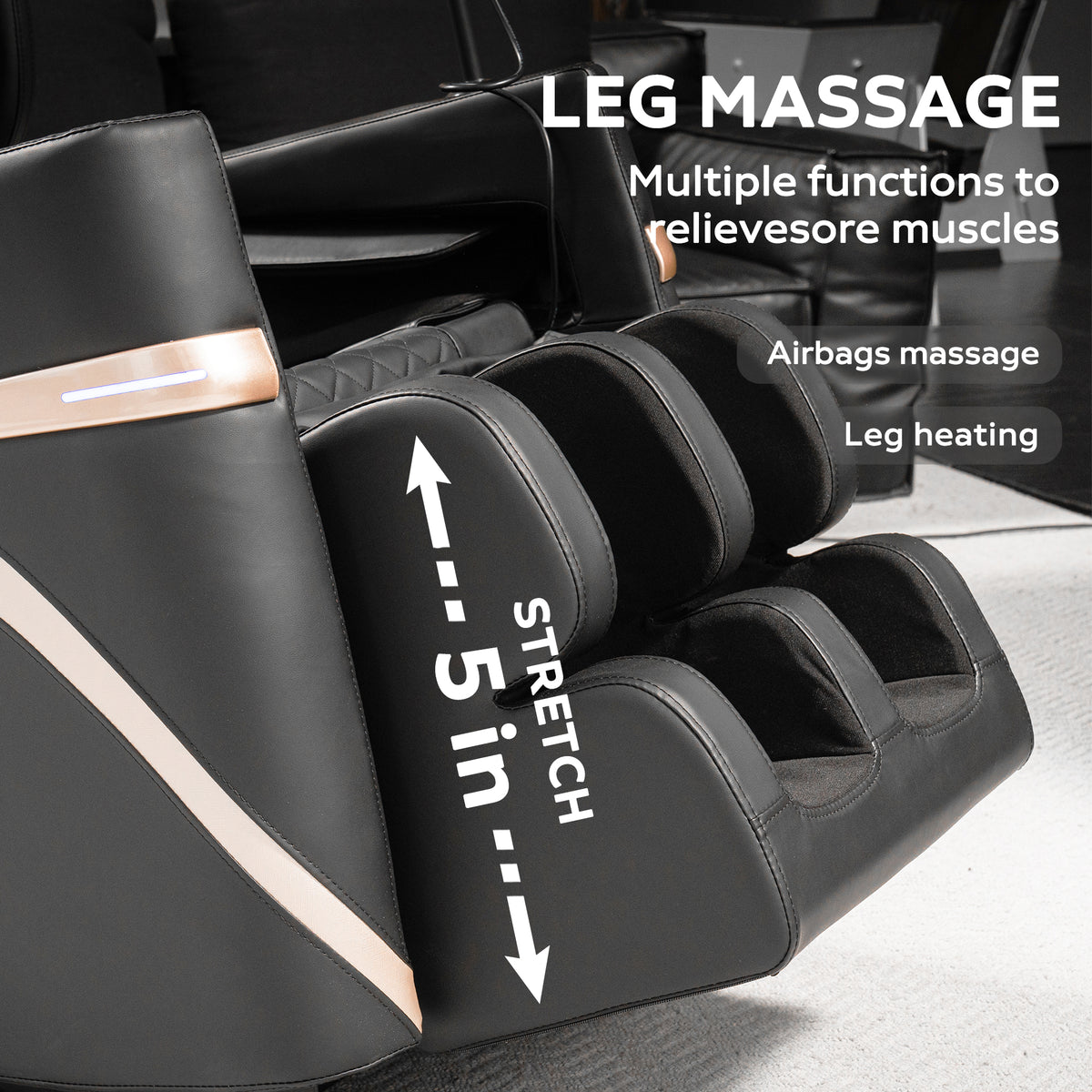 Zero Gravity Massage Recliner with Full-Body Air Pressure detail image 30