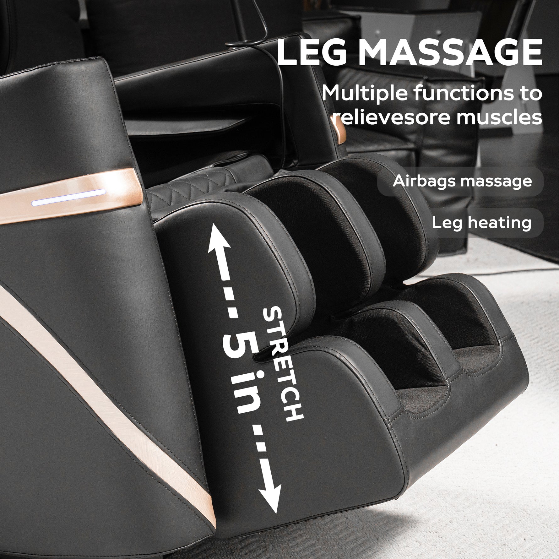 Zero Gravity Massage Recliner with Full-Body Air Pressure detail image 30