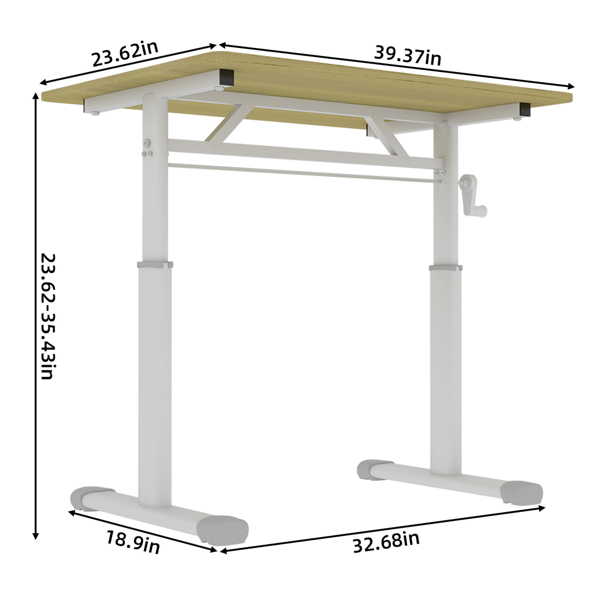 Height Adjustable Study Desk for Home Office workspace desk setup