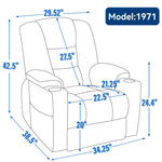 Large Dual-Motor Power Lift Heat & Massage Recliner detail image 16