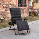 Outsunny Padded Zero Gravity Reclining Lounge Chair detail image 11