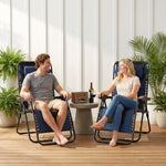 Oversized Padded Zero Gravity Chair with Cup Holder, 400 lb Capacity detail image 40