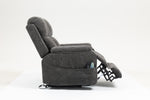 Oversized Lay Flat Recliner with Heat and Massage, Extended Footrest, Cup Holderr detail image 24