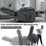 Dual-Motor Power Lift Heat & Massage Recliner detail image 73