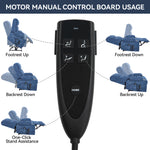 Chenille Dual-Motor Power Lift Recliner, 350 lb Capacity detail image 29