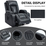 PU Infinite Position Up to 350 lb Single Motor Power Lift Recliner Chair detail image 9
