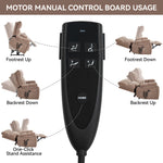 Dual-Motor Power Lift Recliner with Heat & Massage, 350 lb Capacity detail image 72