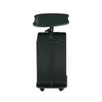 Techni Mobili Sit-to-Stand Laptop Cart with Storage mobile laptop workstation