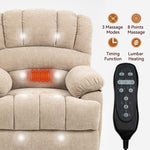 Chenille Power Lift Recliner detail image 12