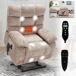 Dual-Motor Lift Recliner with Heat & Massage, 350 lb Capacity detail image 3
