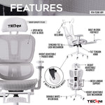 Techni Sport AIRFLEX2.0 White Mesh Ergonomic Chair product image
