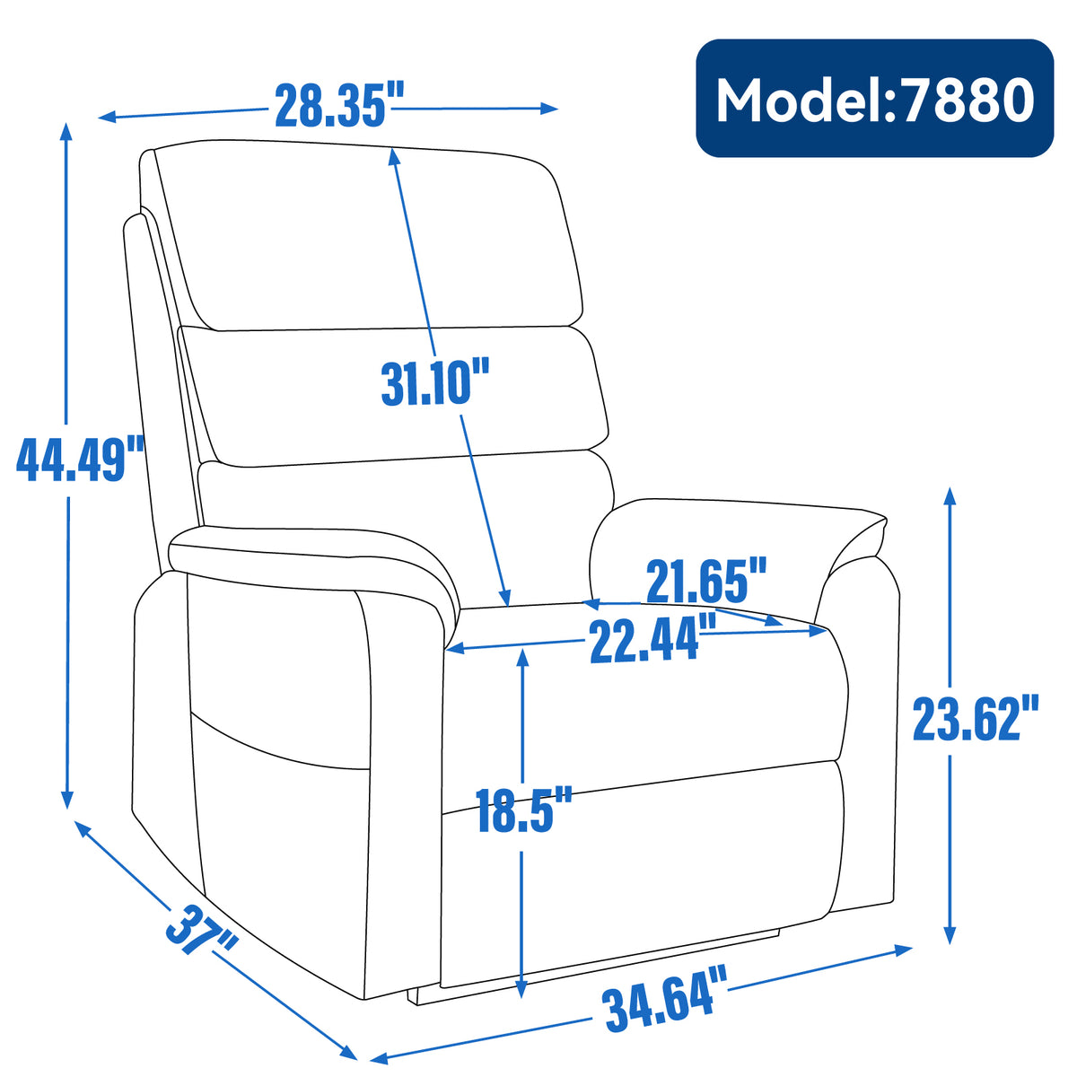 Dual-Motor Power Lift Heat & Massage Recliner detail image 28