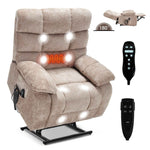 Dual-Motor Lift Recliner with Heat & Massage, 350 lb Capacity detail image 4