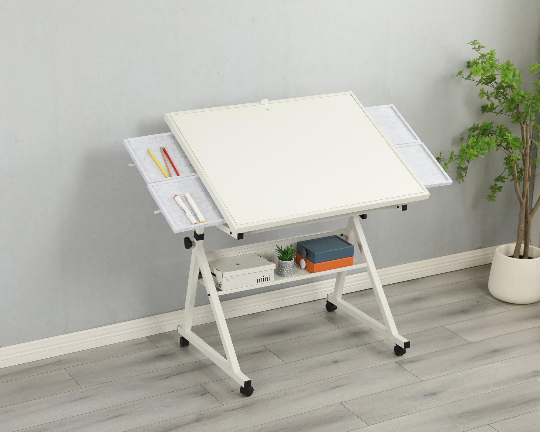 1500-Piece Rolling Jigsaw Puzzle Table with 4 Trays hobby and puzzle table