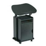 Techni Mobili Sit-to-Stand Laptop Cart with Storage mobile laptop workstation
