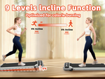Foldable Under-Desk Walking Pad with Handlebar & Incline under-desk walking pad