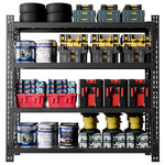 Heavy Duty Metal Adjustable Garage Shelving Unit, 4000lb Capacity Industrial Storage Rack for workshop, garage, storage, or utility use