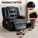 Rocker Recliner Chair with Massage and Heat for Adults, 360°Swivel detail image 15