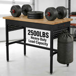 Heavy-Duty Adjustable Workbench with Power Outlet - workbench for daily comfort and function