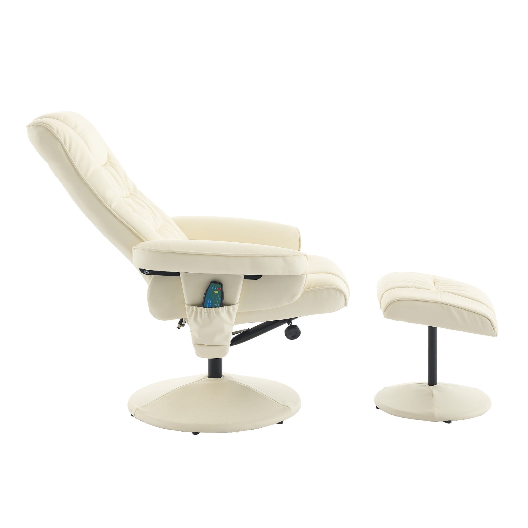 Ergonomic Recliner Chair with Ottoman - 360° Swivel Massage Lounge detail image 15