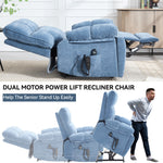 Dual-Motor Power Lift Recliner with Heat & Massage, 350 lb Capacity detail image 54