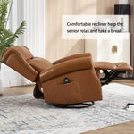 Heat Massage Manual Recliner Chair with Rocker and Swivel for Living Room detail image 36