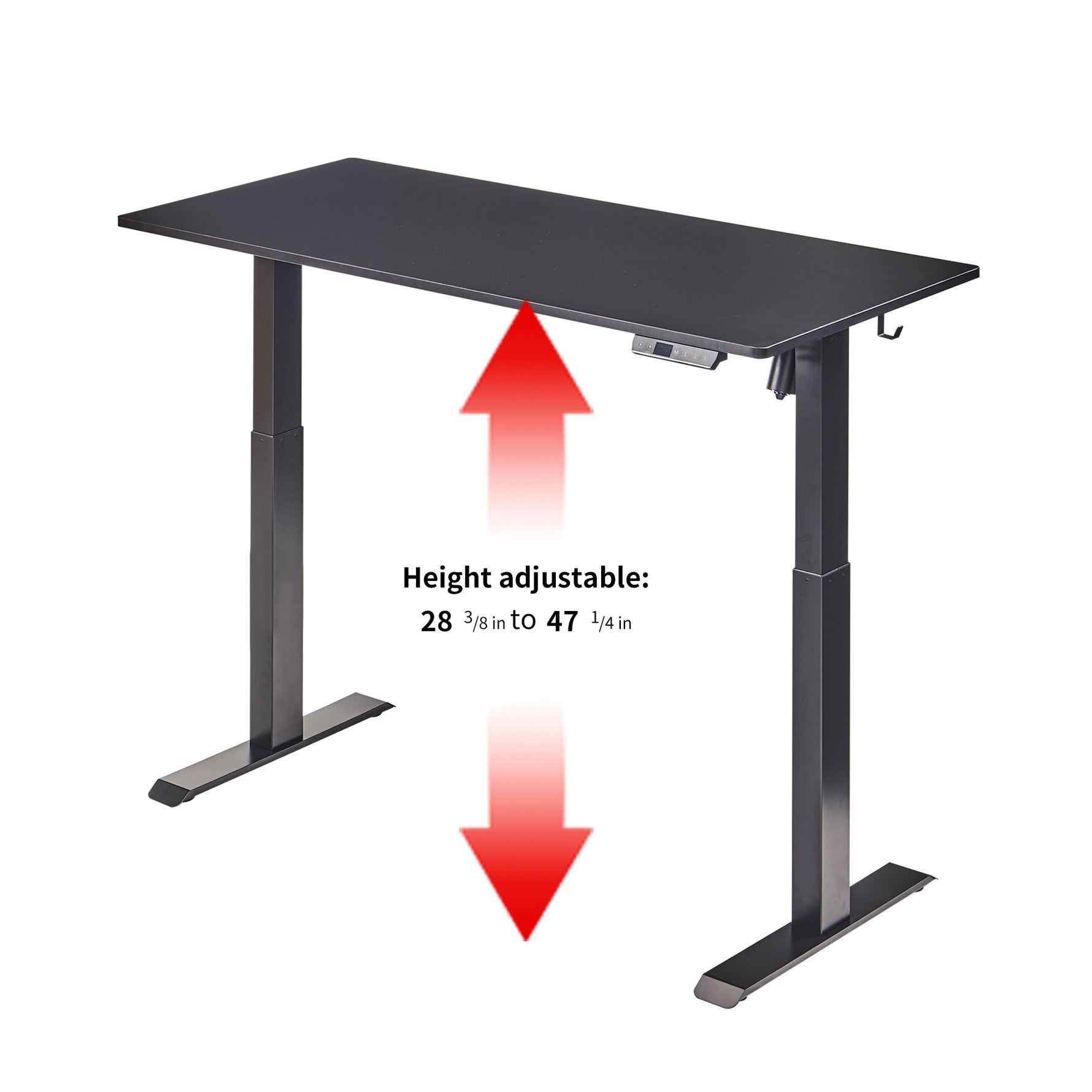 48" x 24" Electric Standing Desk workspace desk setup