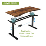 63" x 30" Electric Standing Desk with Splice Board workspace desk setup