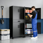 Metal Storage Cabinet with Drawer for workshop, garage, storage, or utility use
