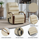 Dual-Motor Leather-Air Power Lift Recliner detail image 28