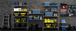 Heavy-Duty NSF Adjustable Wire Shelving Unit with Wheels & Shelf Liners for workshop, garage, storage, or utility use