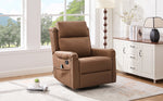 Modern Manual Recliner with 8-Point Massage and Heating, Swivel Rocking detail image 19