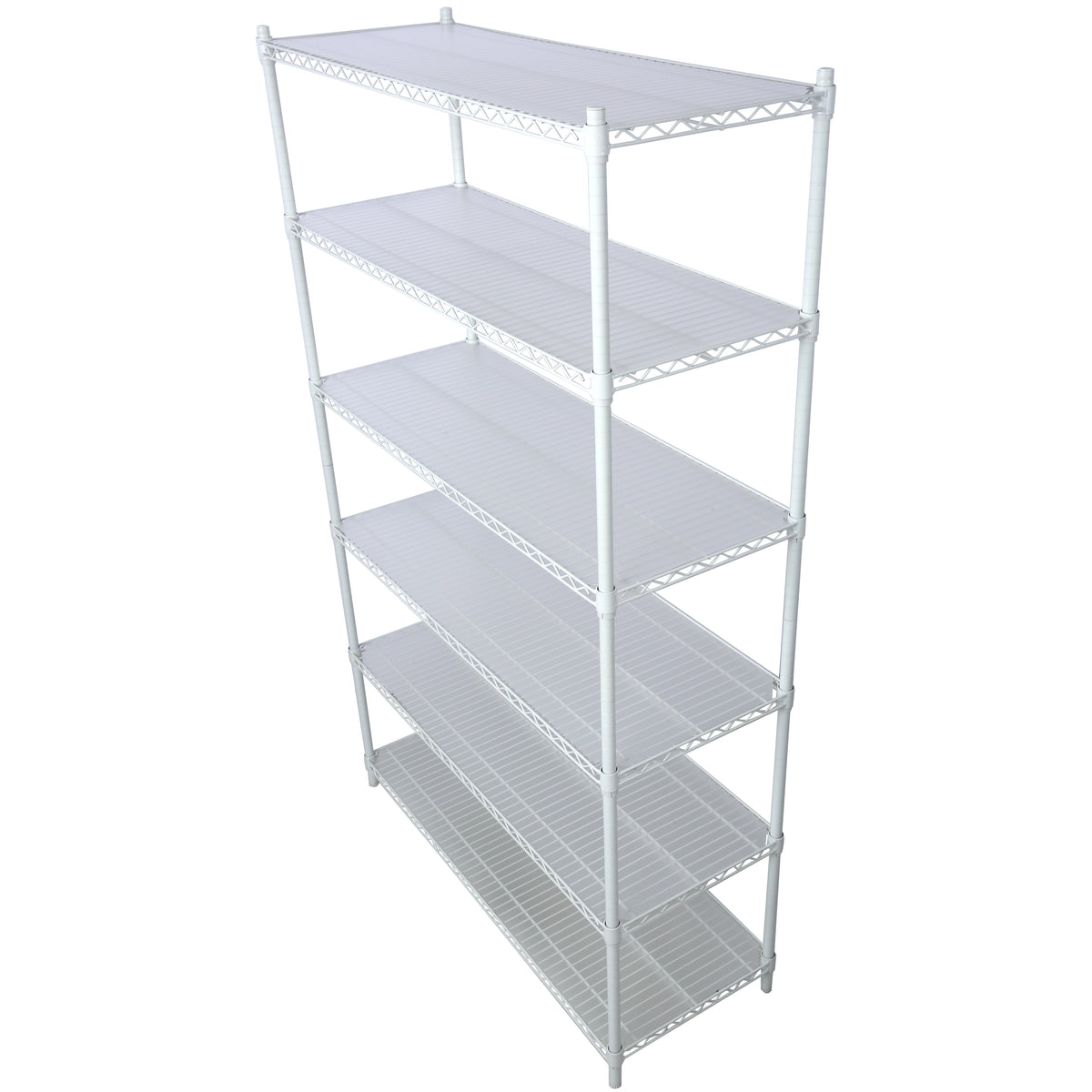 6-Tier NSF Wire Shelving Unit, 6000 lb Capacity for workshop, garage, storage, or utility use