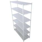 6-Tier NSF Wire Shelving Unit, 6000 lb Capacity for workshop, garage, storage, or utility use