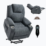 Dual-Motor Leather-Air Power Lift Recliner detail image 23