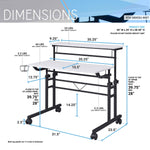 Techni Mobili Rolling Sit-to-Stand Laptop Cart mobile laptop workstation