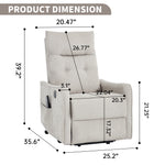 Single Motor Power Lift Recliner Chair with Massage & Heat detail image 49