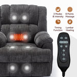Dual-Motor Heat & Massage Power Lift Recliner, 350 lb Capacity detail image 49
