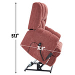Dual-Motor Heat & Massage Power Lift Recliner, 350 lb Capacity detail image 87
